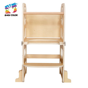 Torre de aprendizaje plegable de <span class=keywords><strong>madera</strong></span> para niños pequeños, taburete con <span class=keywords><strong>pizarra</strong></span> y recortes de formas para ayudar en la cocina W08G540 - Product Image 5