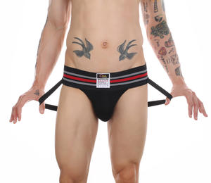 Low-Rise Breathable Jockstrap Underwear for Adults <strong>Personalisable</strong> with Custom Logo on Waist - Product Image 4