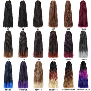 Cheveux <span class=keywords><strong>Passion</strong></span> <span class=keywords><strong>Twist</strong></span> à la vente, 18 pouces, vague d'eau, <span class=keywords><strong>Passion</strong></span> Twists, cheveux synthétiques, tresses, <span class=keywords><strong>crochet</strong></span> <span class=keywords><strong>Passion</strong></span> <span class=keywords><strong>Twist</strong></span> - Product Image 4
