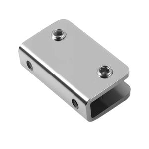 Support de fixation pour panneau intermédiaire de cloison en verre, clips en acier inoxydable pour verre de salle de bain, accessoires de quincaillerie - Product Image 1