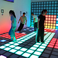 Carreaux de sol 30X30 LED Jumping Dance Floor Stage Light up Touch Carreaux de sol à LED Carrelages intérieur/extérieur