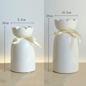 Décoration de table de salon de mariage en céramique <span class=keywords><strong>simple</strong></span> et moderne Vase d'arrangement de fleurs séchées pour bureau chambre à coucher - Product Image 4