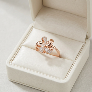 Últimos Productos al por Mayor, Fabricante, Exportador, Anillo de Joyería, Colección de Flores, Anillo de Oro Rosa Sólido de 18K con Diamantes Naturales Reales - Product Image 3