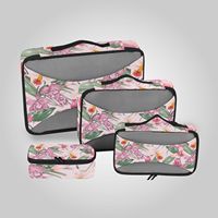 Sac de voyage personnalisé hawaïen, 6 pièces, organiseur d'accessoires de voyage, sac de rangement pour bagages, accessoires de voyage, emballage de compression