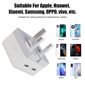Chargeur rapide 35W double USB Port C pliable Type C Chargeur mural rapide UK US EU Block pour <span class=keywords><strong>iPhone</strong></span> 14 Pro Max 12 13 iPad Adaptateur secteur - Product Image 4