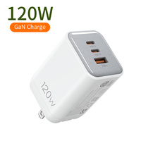 120W 2C1A USB C USB a Pengisi Daya Cepat Colokan AS Pengisi Daya Dinding untuk Laptop Tablet Ponsel Pengisian Daya Multi-Perangkat