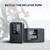 Mini pompe à air électrique portable numérique ABS 12V 120PSI pour vélo, gonfleur de pneus léger sans fil, pompe à air pour ballons, gonflage rapide