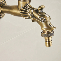 Robinet mural pour salle de bain, robinet de toilette, robinet froid, robinet extérieur pour jardin, robinet en laiton antique bronze, robinet pour lave-linge