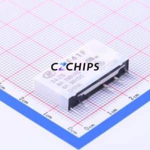 HF41F/24-ZS Power Relay SIP,5x28mm Relay 24V 1 Changeover: 1C (SPDT-Changeover)::: 5 6A-30VDC/6A-250VAC - Product Image 1