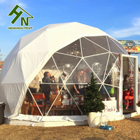 Dômes de glamping de tente de dôme géodésique de cadre en acier de haute qualité à vendre