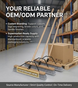 Escoba <span class=keywords><strong>de</strong></span> Empuje <span class=keywords><strong>para</strong></span> Interiores con Cerdas <span class=keywords><strong>de</strong></span> 24 Pulgadas, Superficie Lisa, <span class=keywords><strong>para</strong></span> Barrer Garajes y Almacenes, Fabricación OEM/ODM, Marca Privada, Logotipo Personalizado - Product Image 6