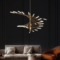 Lustre de plafond LED moderne pour salon, restaurant, lampe suspendue, décoration intérieure, lampe de chambre, luminaires suspendus pour loft