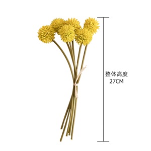 CallaFloral Ramo de Flores Artificiales de Espuma Amarillo Verde Blanco Lechoso Decoración de Boda INS Manualidades Hechas a Mano - Product Image 4
