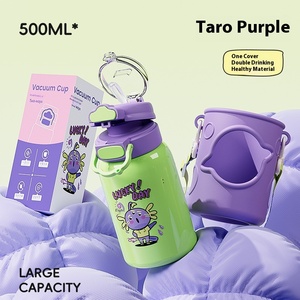 Tasse thermos en acier inoxydable 316 pour enfants avec lanière cadeau d'étudiant portable de dessin animé de gros <span class=keywords><strong>ventre</strong></span> pour les étudiants - Product Image 6