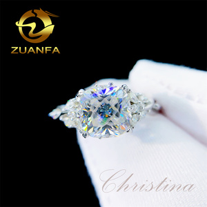 Hersteller Direkt verkauf Gold Verlobung ringe Custom OEM Design 14 Karat 18 Karat Solid Gold Ring makellosen Moissan ite Diamant schmuck - Product Image 3