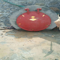 Clapet rond en fonte robuste à sens unique pour le projet d'interception des eaux usées des canaux fluviaux