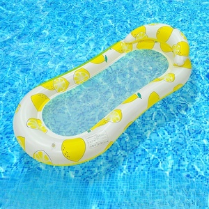 Venta al por mayor PVC adultos hamaca inflable Red de natación tela flotante cama almohadilla piscina flotador plataforma agua estera inflable niños - Product Image 1