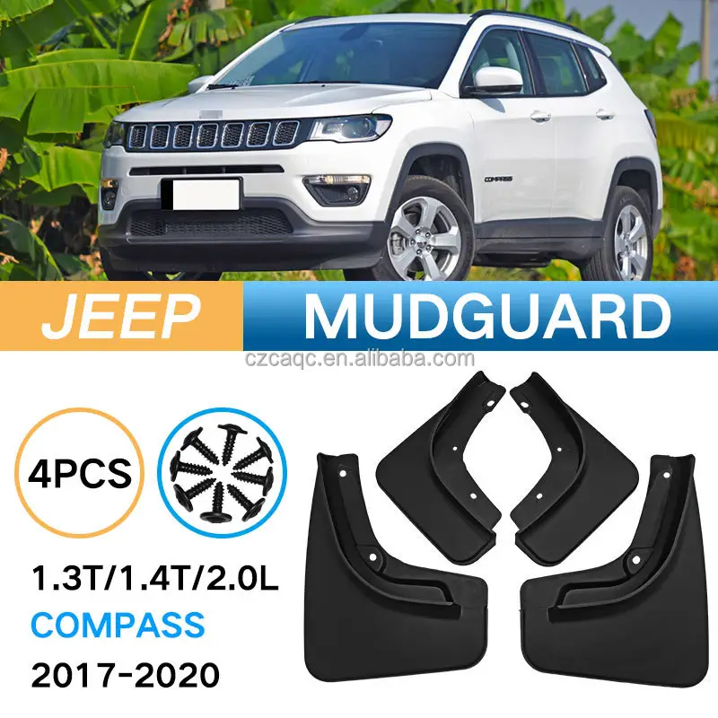 Phụ Kiện Xe Bùn Nắp Giật Gân Bảo Vệ Cho Jeep La Bàn 2017 2018 2019 2020 Phía Trước Và Phía Sau Fender Bìa