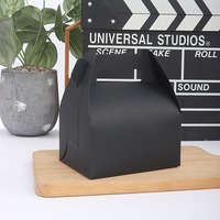 Boîte d'emballage de gâteau personnalisée Boîte-cadeau blanche portable avec impression de logo Design de style pignon