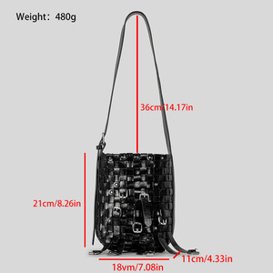 <span class=keywords><strong>Novedades</strong></span> 2026, Bolso de Hombro de Diseño Inspirado en Diseñadores para Mujer, con Detalle Tejido a Mano, Logotipo Personalizado, Duradero, Venta al Por Mayor - Product Image 2