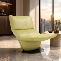 Fauteuil inclinable moderne de luxe en cuir véritable pour bureau à domicile contemporain