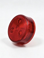 Feu de position latéral rond à 4 LED rouge, mini-lampe d'avertissement de dégagement, ensemble de remplacement pour camion, remorque, camping-car, fourgonnette, véhicule utilitaire