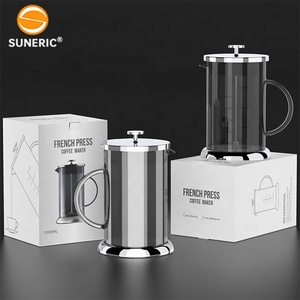 <span class=keywords><strong>Prensa</strong></span> <span class=keywords><strong>Francesa</strong></span> <span class=keywords><strong>de</strong></span> Acero Inoxidable <span class=keywords><strong>con</strong></span> Filtro <span class=keywords><strong>de</strong></span> Malla Metálica y Recipiente <span class=keywords><strong>de</strong></span> Vidrio <span class=keywords><strong>de</strong></span> 1 Litro para Preparar Café y Té - Product Image 2