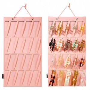 High Quality Felt Hair Clip <b>Storage</b> Organizer <b>Hanging</b> on <b>Wall</b> for Girls Headband Accessories Display Bag with Factory Price - Product Image 4