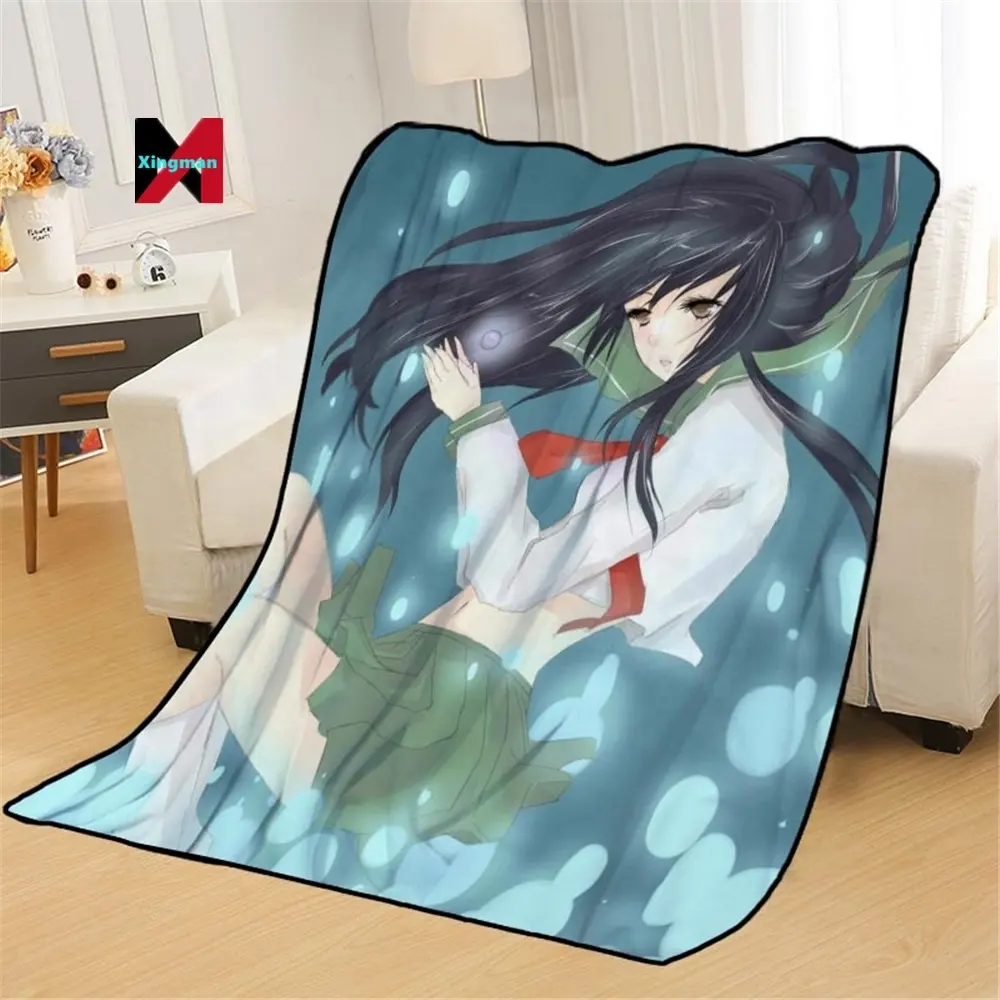 Mantas Inuyasha Comfort Throw Blanket Anime Fleece Soft Cover Colchas cálidas para camas Sofá Viajes otras mantas