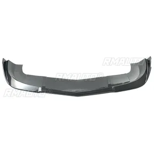 Pour Dodge Challenger SXT R/T 2015-2023, Spoiler de pare-chocs avant, séparateur, aspect fibre de carbone, noir brillant, noir mat, 3 pièces - Product Image 2