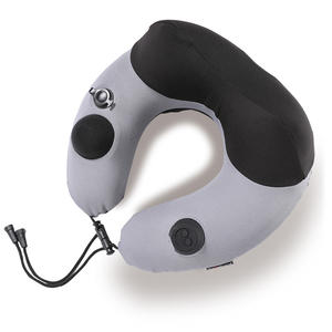 Anpassbare elektrische aufblasbare U-förmige Nacken <span class=keywords><strong>massage</strong></span> kissen Vibrations technologie Timing Control für Mehr flächen komfort - Product Image 5