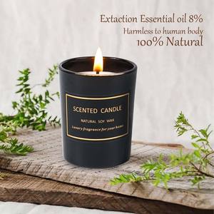 ชุดทำขี้ผึ้งแก้วสีทองแบบทำจากขี้ผึ้งถั่วเหลืองแบบ DIY โลโก้และบรรจุภัณฑ์แบบกำหนดเองไม่มีป้ายพร้อมโลโก้ของตัวเอง - Product Image 4