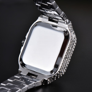 Nouvelle montre en acier inoxydable de haute qualité, style hip-hop, entièrement sertie de diamants, pour homme, 40 mm - Product Image 4