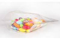 Sacs d'emballage alimentaire transparents personnalisés avec fermeture éclair, pour collations, noix, fruits secs, bonbons, conception gratuite