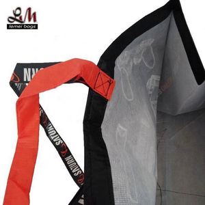 Sac de courses en non-tissé recyclé avec longue poignée, design simple, sac en RPET laminé - Product Image 2