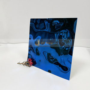 แผ่นสแตนเลสตกแต่งลายคลื่นน้ำ สีตามสั่ง ผลิตจากโรงงานสแตนเลส ขาย - Product Image 6