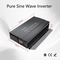 Pretiosus Inverter 3000 Watt Dc à Ac Pure Sine Wave Solar/voiture/appareil Power System Inverter Power Converter avec LCD