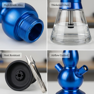 Oferta Especial: Nuevos Diseños <span class=keywords><strong>de</strong></span> Cachimbas Árabes Portátiles <span class=keywords><strong>de</strong></span> Aluminio con Cazoleta <span class=keywords><strong>de</strong></span> Silicona, Pinzas y Accesorios - Product Image 4