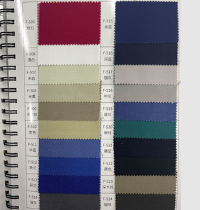 Microfibra de poliéster 100%, Color sólido duradero, <span class=keywords><strong>32S</strong></span>, tela de tejido liso, ropa de trabajo para niñas, patrón de uso industrial teñido liso - Product Image 4