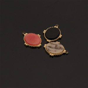 <span class=keywords><strong>Fournisseur</strong></span> en gros de breloques en <span class=keywords><strong>acier</strong></span> <span class=keywords><strong>inoxydable</strong></span> avec pendentifs en pierre naturelle, fabrication de bijoux DIY, colliers, accessoires - Product Image 5