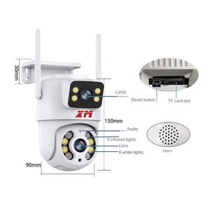 Icsee 2*3MP Ống nhòm hai ống kính mạng wifi PTZ máy ảnh 6MP đầy đủ màu sắc tầm nhìn ban đêm - Product Image 3