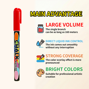 Nuovi <span class=keywords><strong>Pennarelli</strong></span> a Gesso 0.7mm - <span class=keywords><strong>Pennarelli</strong></span> Cancellabili a Secco Bianchi per Lavagne, Banchi Neri, Finestre, Vetro, Bistrò, Insegne - Product Image 3