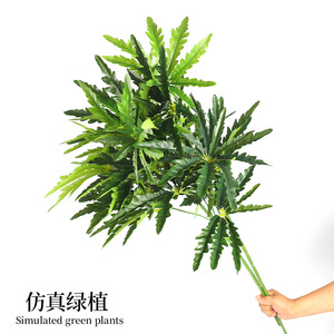 ต้นไม้ประดิษฐ์สีเขียว ต้นไทร ใบไม้จำลองคุณภาพสูง ตกแต่งโต๊ะในร่ม - Product Image 5