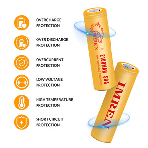 미국 주식 IMREN 18650 배터리 2100mah 50A 3.7v 3.6v 리튬 리튬 이온 전지 충전식 Inr18650 원통형 3 차 Akku - Product Image 4