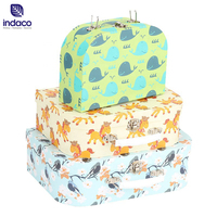 Caja de pasta de cartón personalizada, Juego de 3 cajas, Maleta, caja de flores, caja pequeña de cartón de lujo, embalaje
