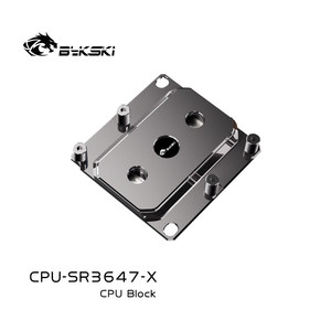 Bloc d'eau pour processeur Bykski <span class=keywords><strong>CPU</strong></span>-SR3647-X Intel LGA3647 avec dissipateur thermique métallique pour processeur de serveur et refroidissement liquide pour l'IA/le calcul en cloud - Product Image 3