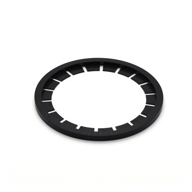OEM Customized CNC Milled Black Metal Aperture Diaphragm for Camera Lens Assemblies