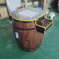 Machine d'arcade rétro à pièces de monnaie, modèle Factory 2025, avec support, machine d'arcade à pièces de monnaie en forme de tonneau de bière