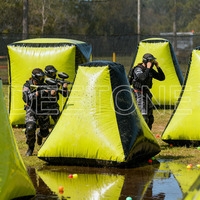 Bunker Gonflable Commercial Personnalisé Obstacle Paintball Speed Ball Pistolet Paintball Gonflable pour le Sport