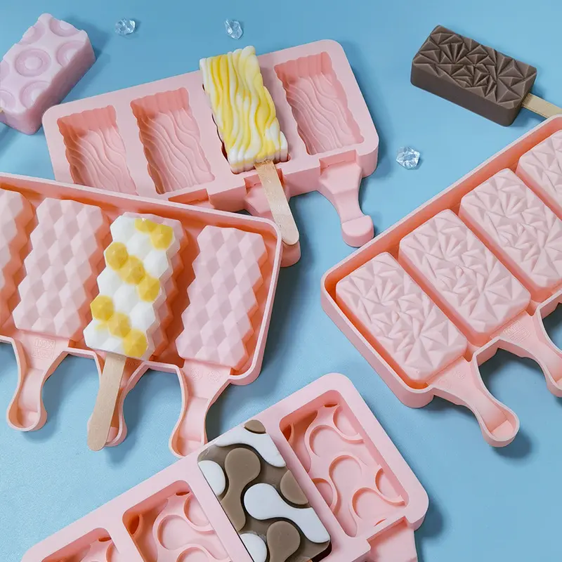 カスタム3Dアイスキャンデー型イージーリリース多機能食品グレードシリコンアイスモールドベーキングツール卸売